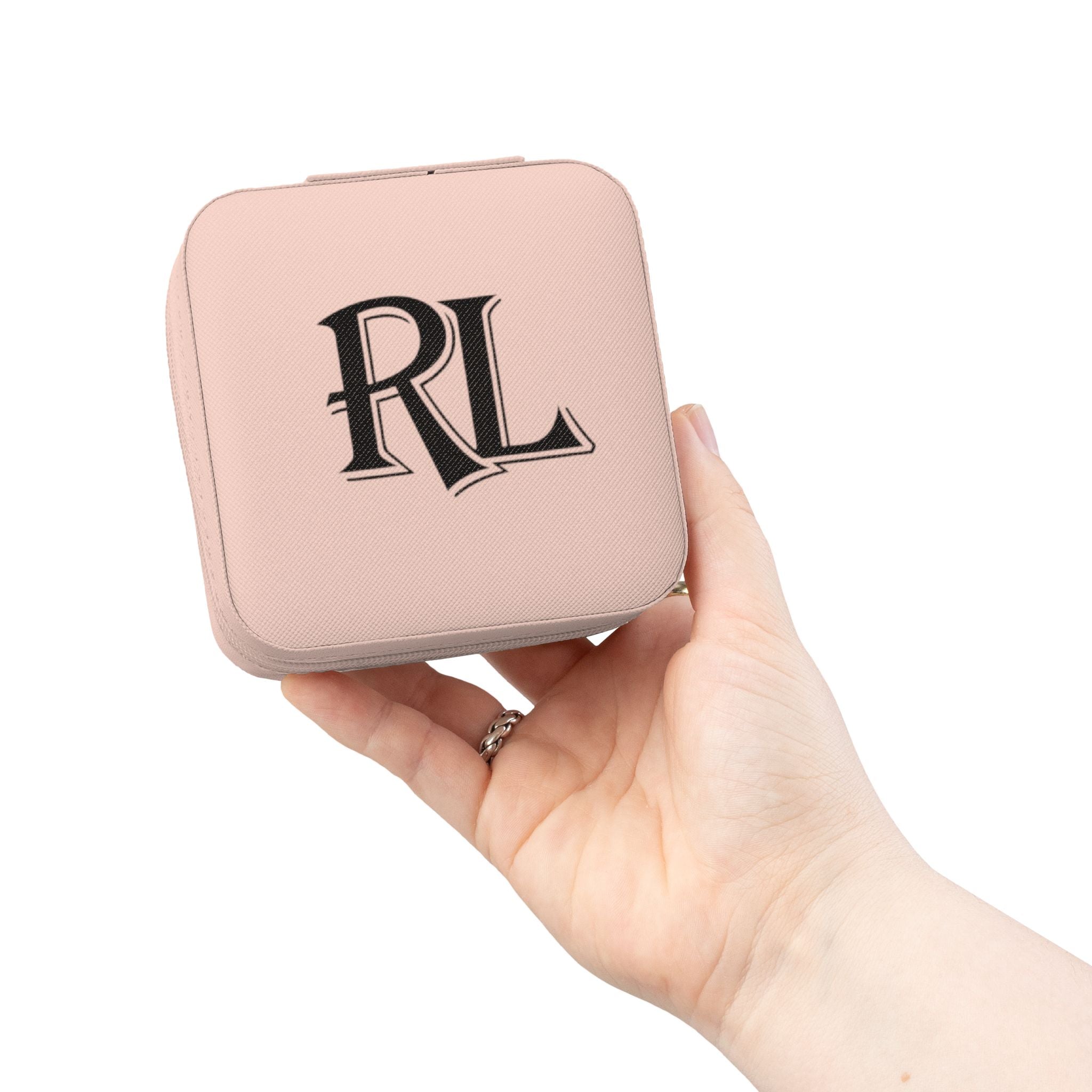 RIELLÉ London Logo Jewelry Travel Case | Compact Ring Earring Organizer