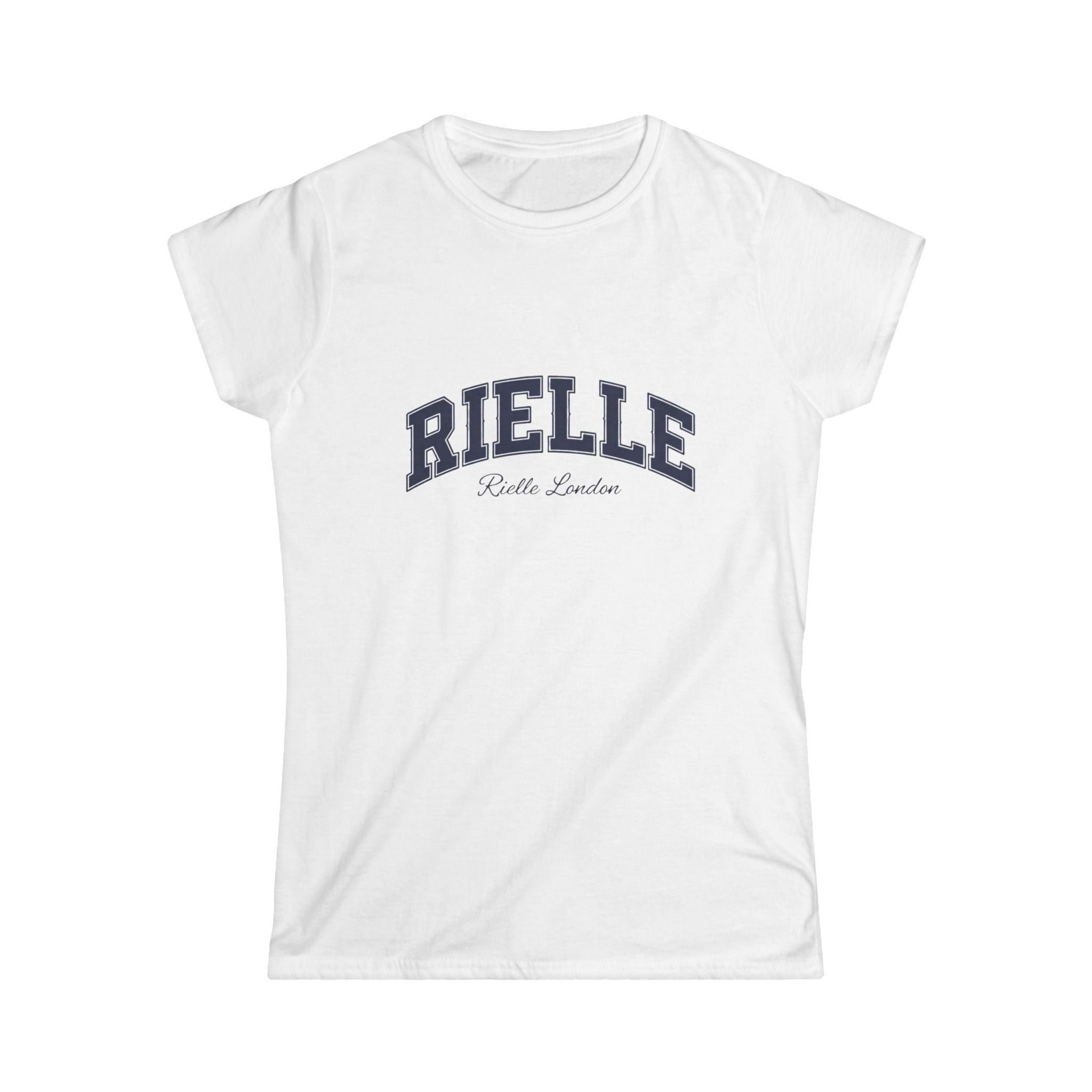 Rièllè London Logo Tee, White Women's T-Shirt | Subtle Monogram